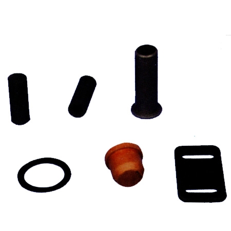 Miscellaneous pieces of rubber